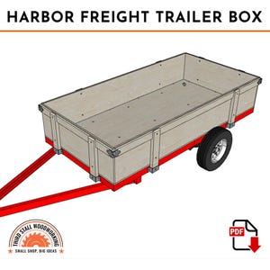 Plans for Harbor Freight Folding Utility Trailer Wooden Box