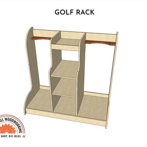 Plans for Double Golf Bag Rack