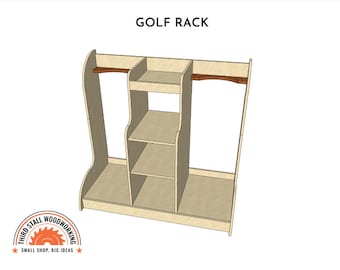 Plans for Double Golf Bag Rack