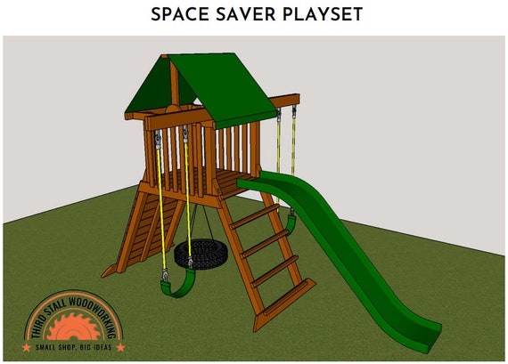 Small footprint swing best sale set