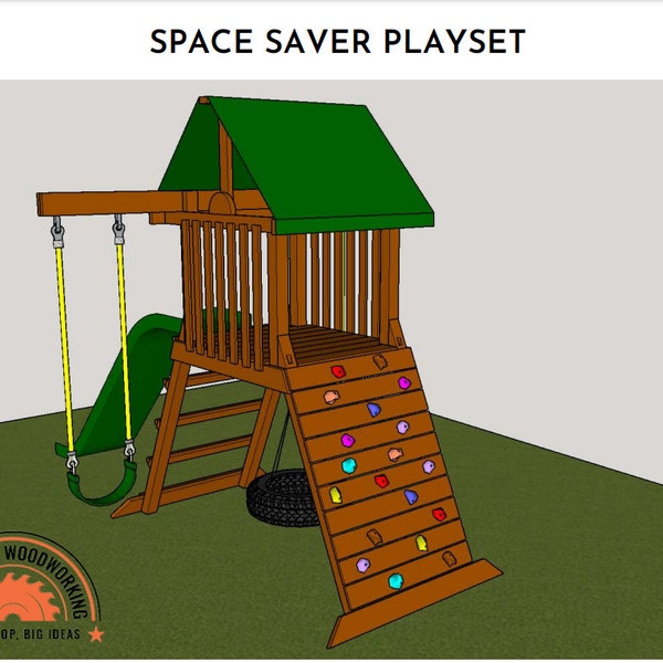 Pläne für Backyard Space Saver Playset