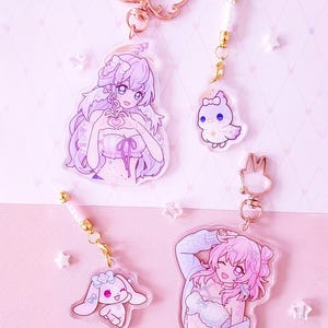 Brelok do kluczy/zawieszka do telefonu Honkai Star Rail – Robin 7 marca – akrylowy brelok HSR, prezent – od wingmadewithlove