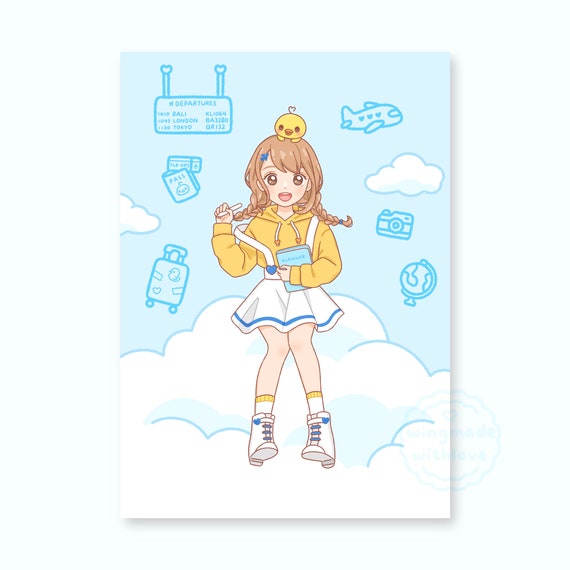 Aesthetic Anime Girl Pfp Postcard for Sale by Cute-World