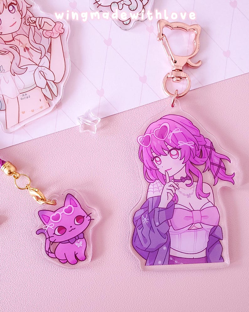 Hsr Cat Keychains Honkai Star Rail Keychain / Phone Charm - Firefly Kafka - HSR Stellaron ...