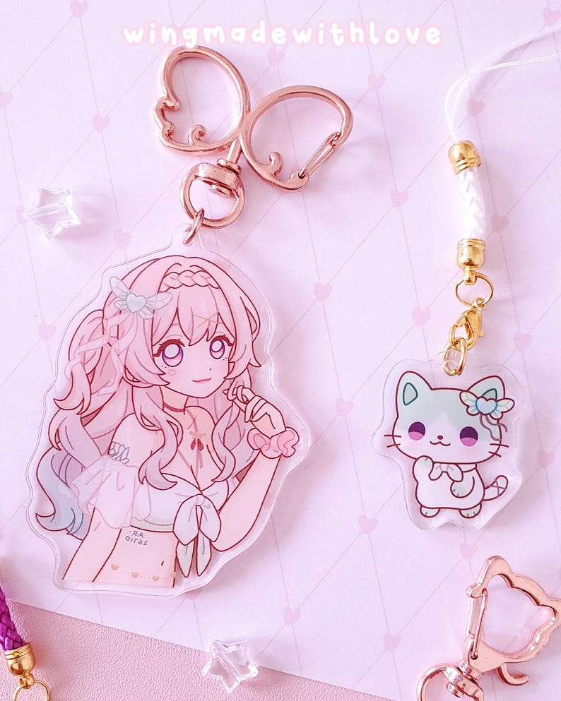 Hsr Cat Keychains Honkai Star Rail Keychain / Phone Charm - Firefly Kafka - HSR Stellaron ...