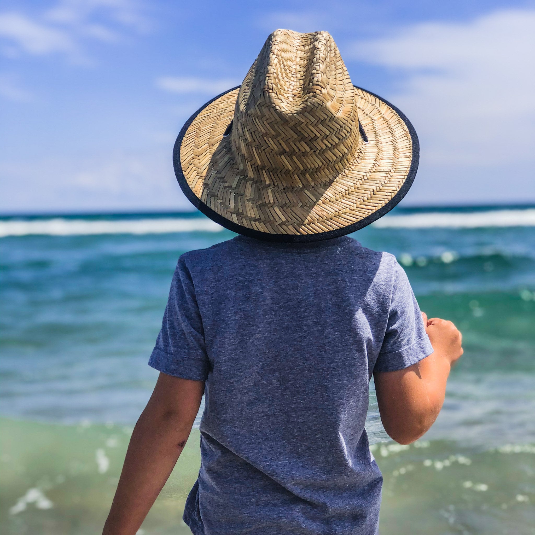 Wide Brim Lifeguard Straw Hat for 
