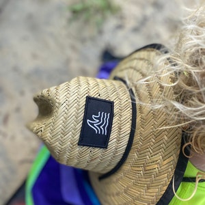 Infant Straw Sun Hat: Wide Brim Baby Beach Hat with Chin Strap