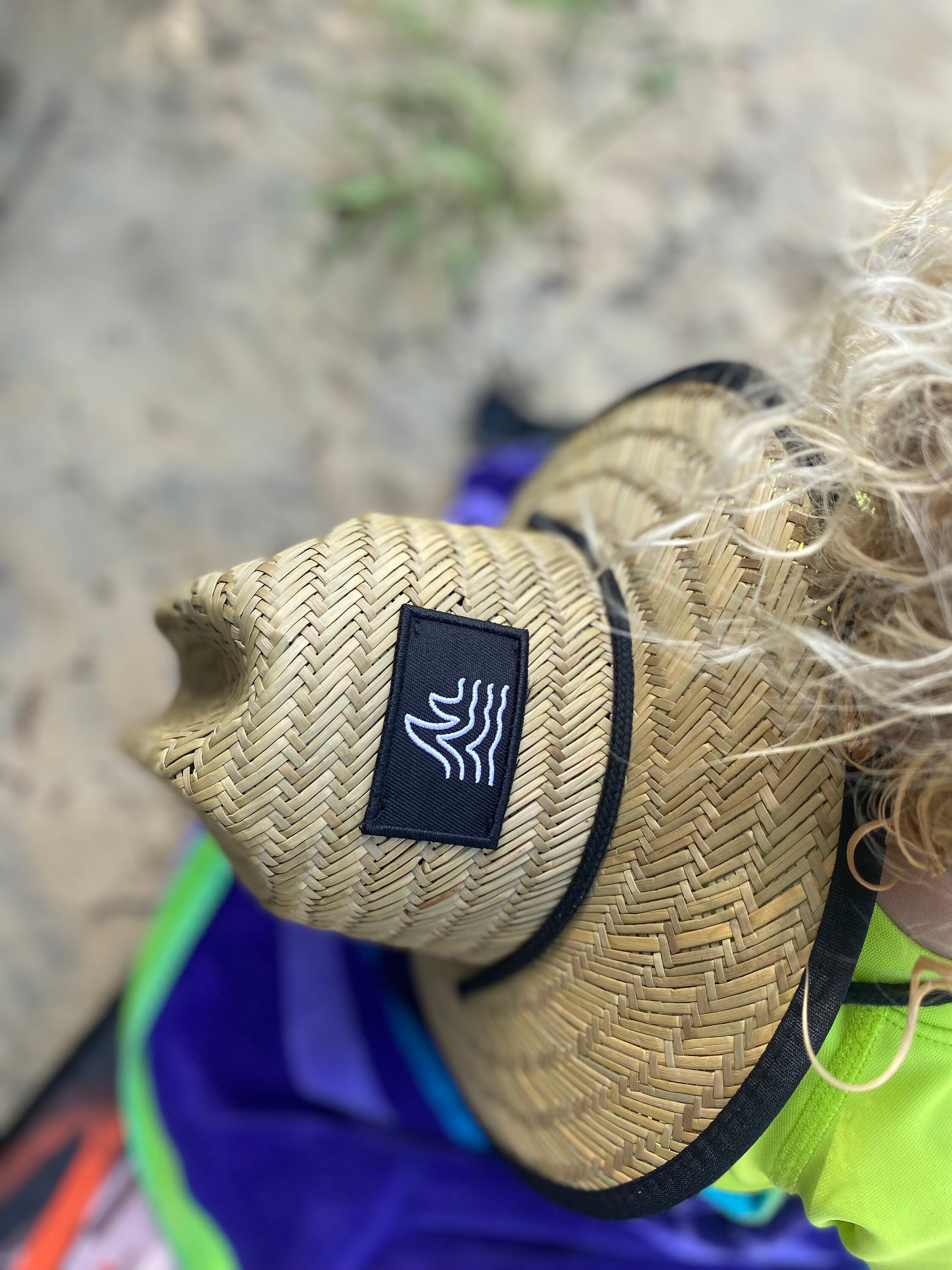 WAVERUNNER Beach Straw Hat for Adults or Kids - Wide Brim Sun Hat