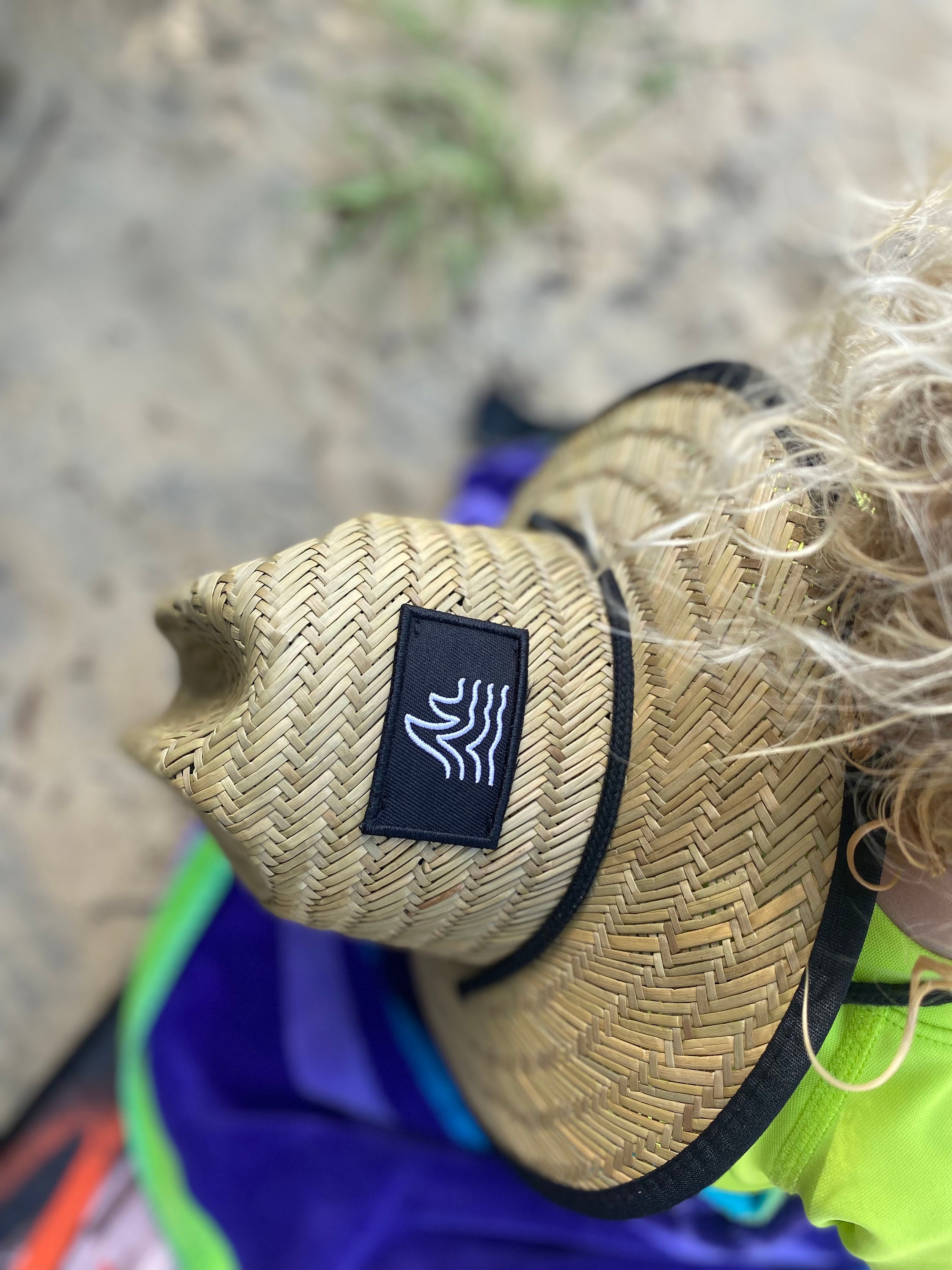 Toddler Straw Lifeguard Hat: Wide Brim Baby Sun Protection 