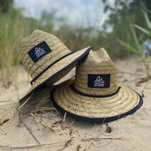 Infant Straw Sun Hat: Wide Brim, Adjustable Chin Strap