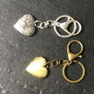 Personalised heart locket, key chain, fathers day gift, mothers day gift, personalised with your own photo memory, locket keychain,