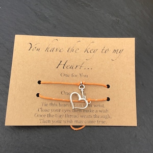 Bracelet de souhait pour framily, cadeau pour membre framily, carte de bracelet