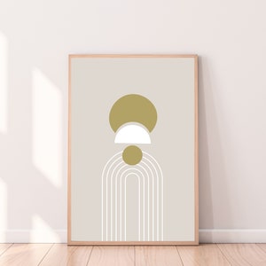 Mid Century Abstract Geometric Wall Art, Abstract Geometric Art, Mid Century Abstract Prints, Minimalist Room Decor, Living Room Arts