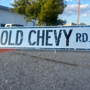 Custom Chevy GMC C10 OLD Chevy RD Truck Street Sign  18x4 Inches - Perfect for Chevy Man Cave Garage