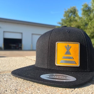 Vintage Chevrolet GMC Camper Special Flatbill Snapback Hat with leather Patch - Classic Chevy Truck Apparel for Men and Women