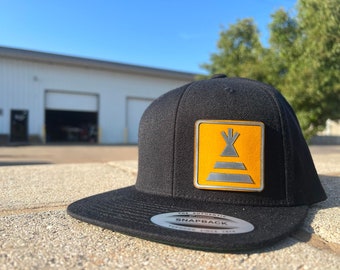 Vintage Chevy Camper Special Hat – Leather Patch Flatbill Snapback
