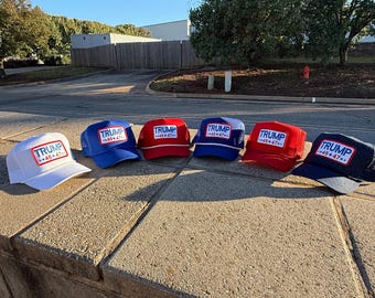 Trump Vance for President 2024 vintage rope style trucker hat with embroidery patch