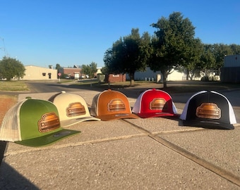 Leather Patch Chevy Silverado Trucker Hat – Round Eye, Vintage Style
