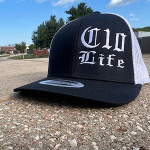 OG C10 Life Gangsta Trucker Snapback Hat - Old English Script - 3 Variations - Durable Mesh Back -  Perfect for Classic Truck Enthusiasts