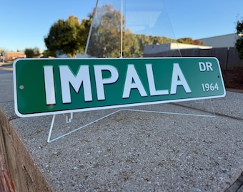 1959 59 IMPALA PARKING ONLY Metal Street Sign 12x18 Garage Man