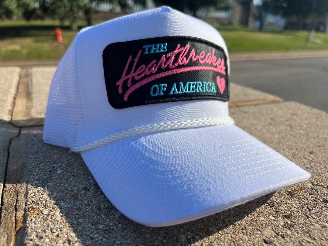 Vintage PINK HEARTBREAKER of America Rope Snapback Trucker