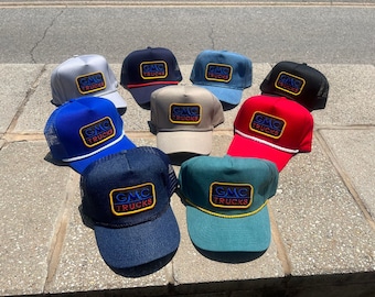 Vintage GMC Trucker Hat - Classic Logo Rope Snapback