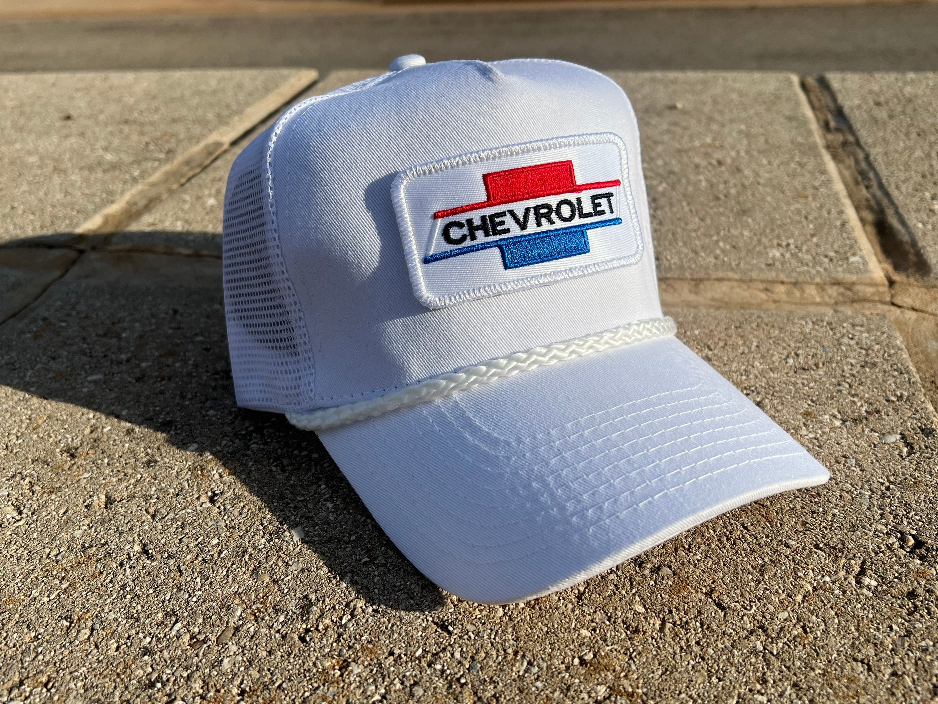 帽子 CHEVROLET emblem TRUCKER CAP PATCH jesse Chevrolet Bowtie American Flag Patch Hat - Chevy Snapback
