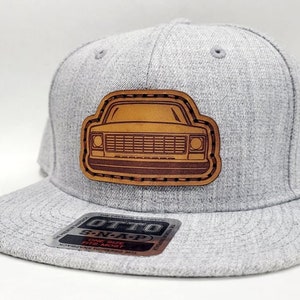 Chevy Silverado Runde Augen Mesh Trucker Hut mit echtem Leder Patch Handmade von Oklahoma Customs