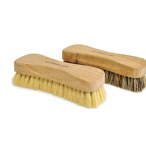 Eco Wooden Scrub Brush Set for Kitchen and Bathroom | Natural Cleaning Brushes with Tampico and Palmyra Bristles | Pack of 2