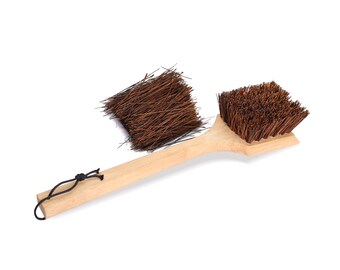 All-Natural Wooden Grill Cleaning Brush And Scraper
