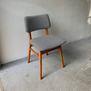 Restored Vintage Pepita Chair / Mid-century Pepita Chair / Vintage Lounge Chair / Porsche Office Chair / Pepita Upholstery / Yugoslavia 1960