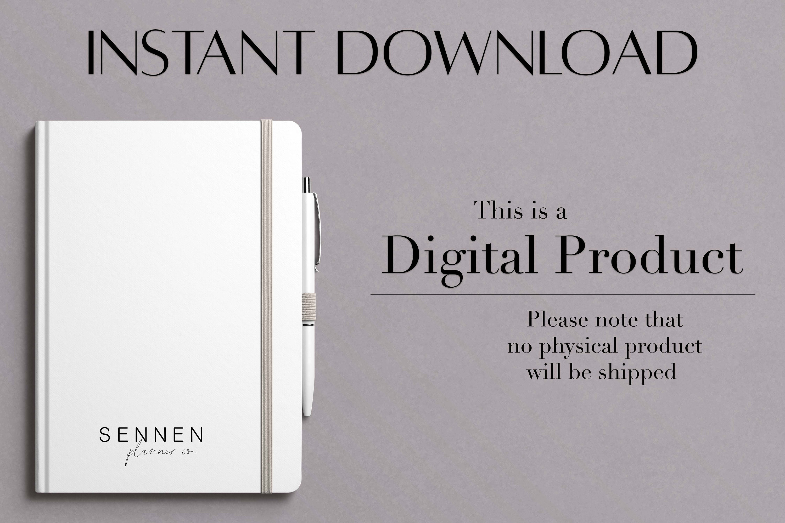 Lists Insert, PRINTABLE Planner Insert, Brain Dump, Horizontal Layout ...