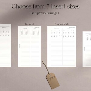 PRINTED 2025 Quarterly Overview Planner Insert, 2025 Calendar, Year at ...