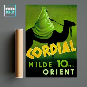 Cordial Africa - Arabian Travel Poster - Vintage Retro Travel Wall Art Decor - Minimalist Travel Poster  - Travel Poster Gift ideas