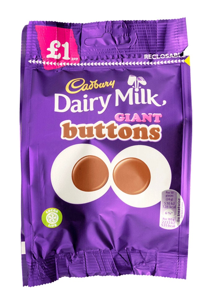Cadbury Dairy Milk Giant Buttons Etsy