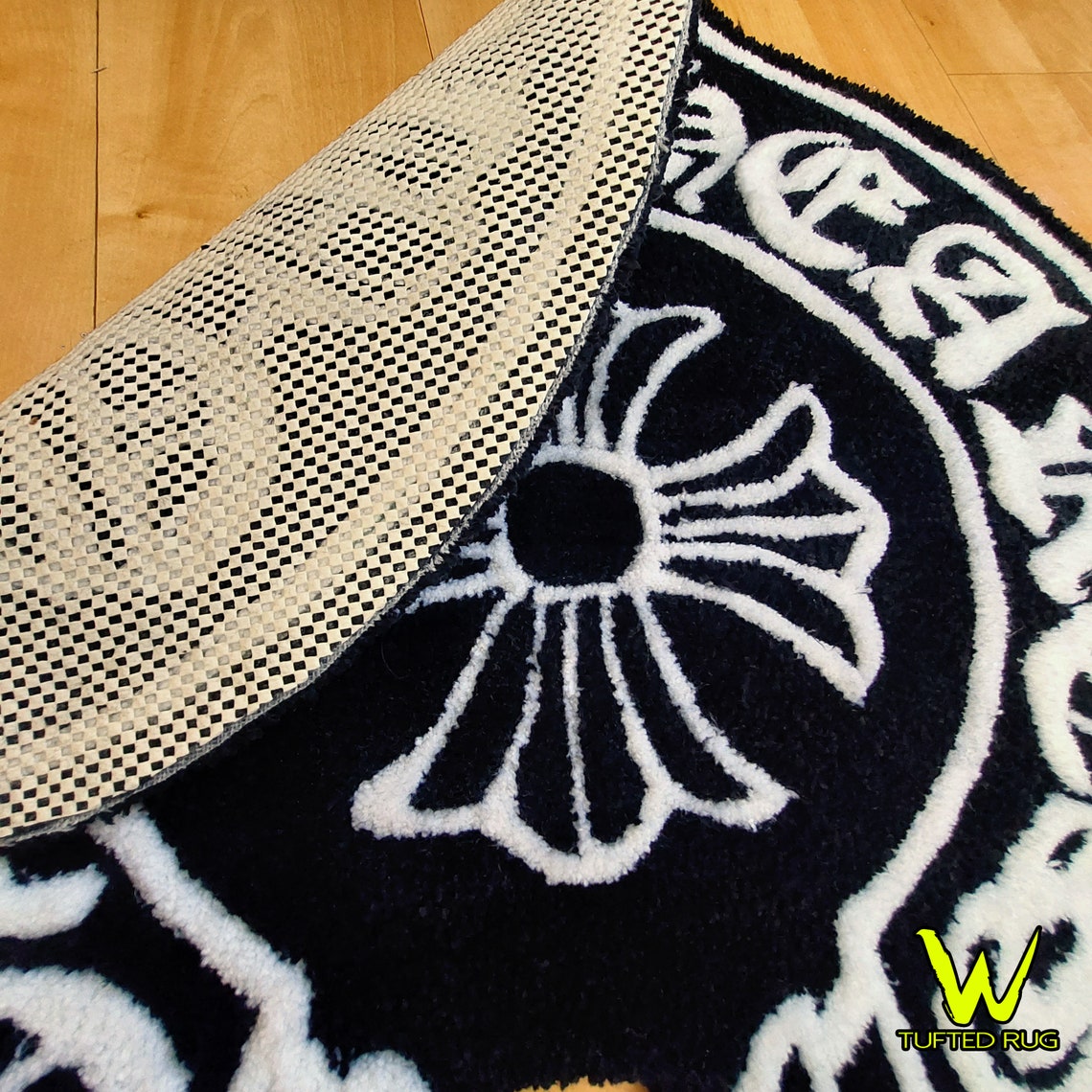 Chrome Hearts Tufted Rug Streetwear Home Decor Custom Tufted Rug Living