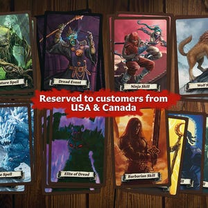 Nur USA: Dread Event Fähigkeiten Zauber Elite Karten für HeroQuest 2021 2024 (NO Chaos)
