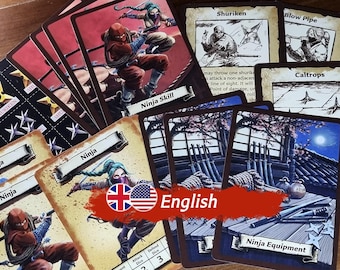 Ninja Skill Cards & Equipment: Custom HeroQuest Add-On (2021 style)