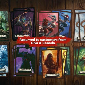 USA only: Dread Event Skills Spells Elite cards for HeroQuest 2021 2024 (NO Chaos)
