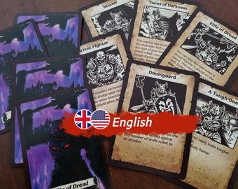 Carte abilità Elite of Dread: componente aggiuntivo HeroQuest personalizzato (stile 2021) per Dread Warriors