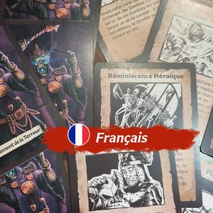 Dread Event Cards: Custom HeroQuest Add-On - Evil Wizard Deck (40 cards, 2021 style) French