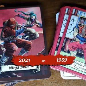 Ninja Geschicklichkeitskarten & Zubehör 1989 UK Style Englisch für HeroQuest