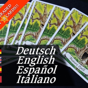 Cartas personalizadas de hechizos de naturaleza ideales para HeroQuest Inglés Alemán Italiano Español 1989-1992