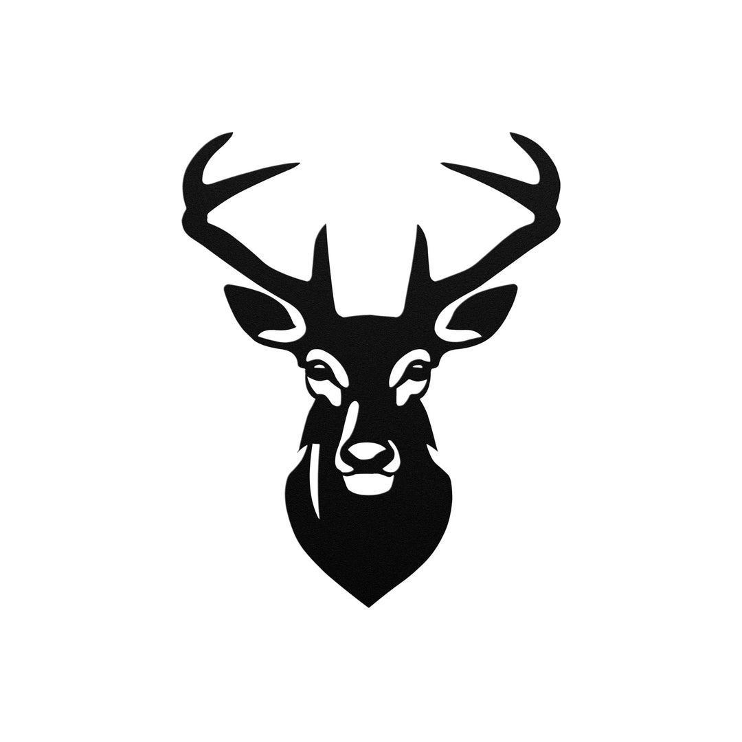 DEER ANTLER DECOR Large Outdoor Metal Wall Art Deer Decor Deer Etsy