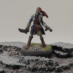 Painted Skeleton Pirate Swashbuckler