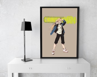 Power Chainsaw. PDF A3 Digital Print