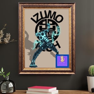 Kaiju no 8 Kafka minimal printable poster. PDF and PNG A3