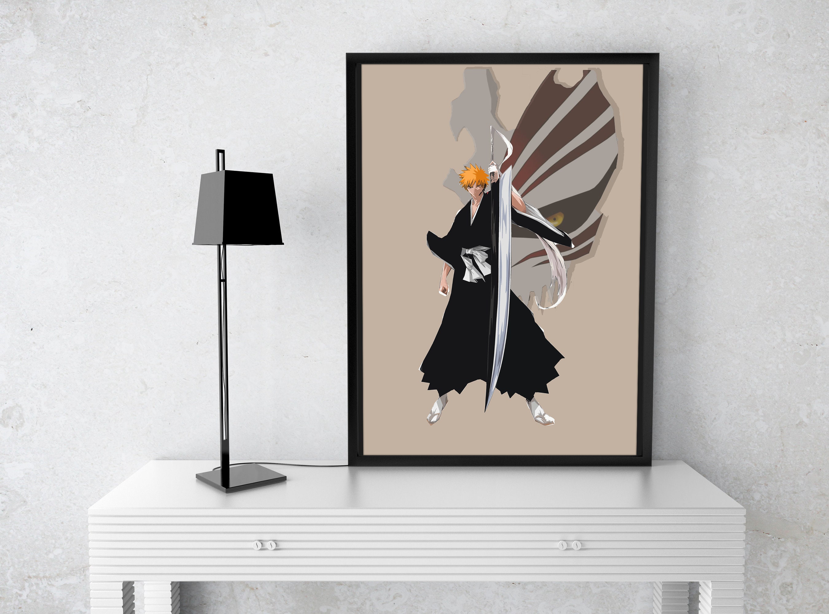  POSTER STOP ONLINE Bleach - Manga Anime TV Show Poster Print  (Group - Chained) (Size 24 x 36) (Clear Poster Hanger) : Office Products