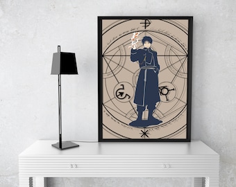 Poster stampabile minimale FMA 4. PNG A3 3508x4961