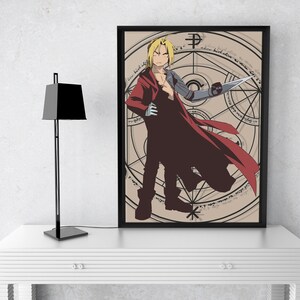 FMA minimal druckbares Poster. PNG A3 3508x4961